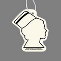 Paper Air Freshener Tag W/ Tab - Nurse & Nurse Cap